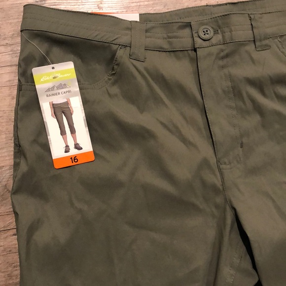 Capri Donna Eddie Bauer Rainier - Pantaloni Trekking Neri